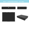 Picture of QiaoYoubang 2U Server Cabinet Case 19 Inch Rack Mount Lockable Drawer with Key, 12.6 Inch Depth