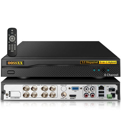 Picture of DVR 8-Channel Hybrid Capability 5-in-1 Digital Video Recorder 5.0MP HD Security DVR Recorder AHD/Analog/TVI/CVBS/IP Security Camera System Video Surveillance