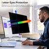 Picture of [2 Pack] 23.8 Inch Computer Privacy Screen for 16:9 Aspect Ratio Widescreen Monitor, Eye Protection Anti Glare Blue Light Computer Monitor Privacy Filter, Removable Anti-Scratch 23.8in Protector