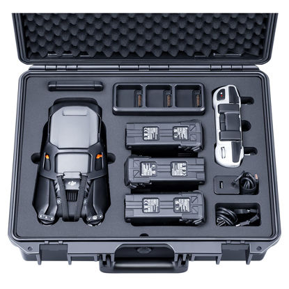 Picture of Lykus Titan M310 Waterproof Hard Case for DJI Mavic 3 Classic and RC-N1 controller(no screen), Capacious DIY Space and Free MicroSD Card Case Included [CASE ONLY]