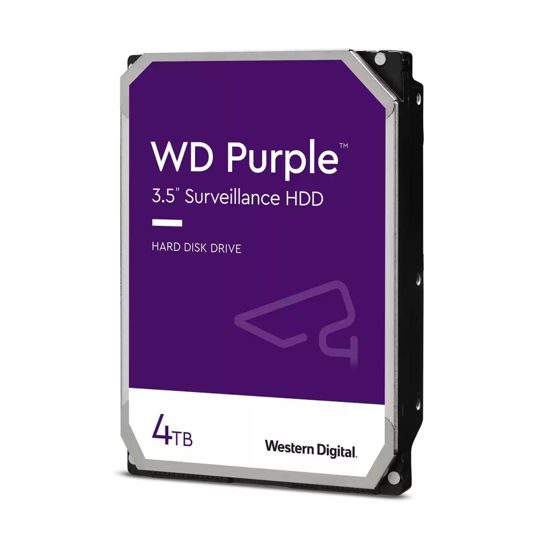 Picture of Western Digital 4TB WD Purple Surveillance Internal Hard Drive HDD - SATA 6 Gb/s, 256 MB Cache, 3.5" - WD42PURZ