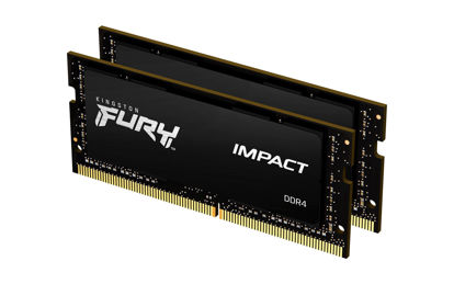 Picture of Kingston FURY Impact 64GB (2x32GB) 3200MT/s DDR4 CL20 Laptop Memory Kit of 2 | Intel XMP | AMD Ryzen | Plug n Play | Low Power Consumption | KF432S20IBK2/64