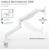 Picture of VIVO Heavy Duty Aluminum Ultrawide Monitor Arm for 49 inch Screens up to 44 lbs, Premium Desk Mount Monitor Stand Designed for Samsung Odyssey G9 and More, Max VESA 100x100, White, STAND-V100DW