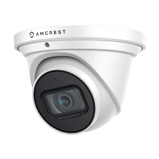 Picture of Amcrest UltraHD 4K (8MP) Outdoor Security IP Turret PoE Camera, 3840x2160, 98ft NightVision, 2.8mm Lens, IP67 Weatherproof, MicroSD Recording (256GB), White