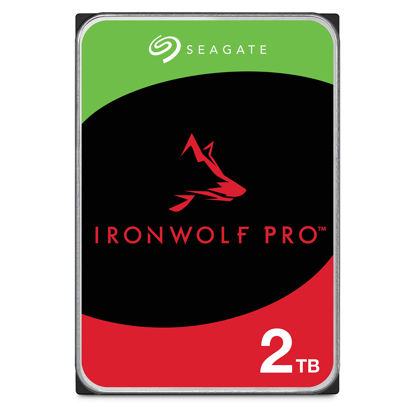 Picture of Seagate IronWolf Pro, 2 TB, Enterprise NAS Internal HDD -CMR 3.5 Inch, SATA 6 Gb/s, 7,200 RPM, 256 MB Cache for RAID Network Attached Storage (ST2000NT001)