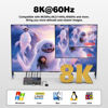 Picture of 8K KVM Switch Dual Monitor with USB3.0 Ports for 2 PCs Share USB Devices, HDMI KVM Switch 2 Monitors 2 Computers Support 8K@60Hz 4K@144Hz/120Hz, Wired Remote Controller, Button Switch