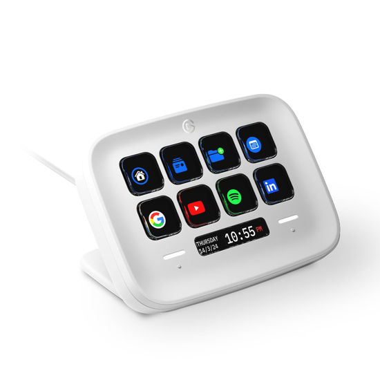 Picture of Elgato Stream Deck Neo - 8 Customizable Keys, 2 Touch Points, Speed Through Tasks & Workflows - Control Word, Excel, PowerPoint, Teams, Zoom, Spotify and more, Drag-’n-Drop Setup - Works with Mac & PC