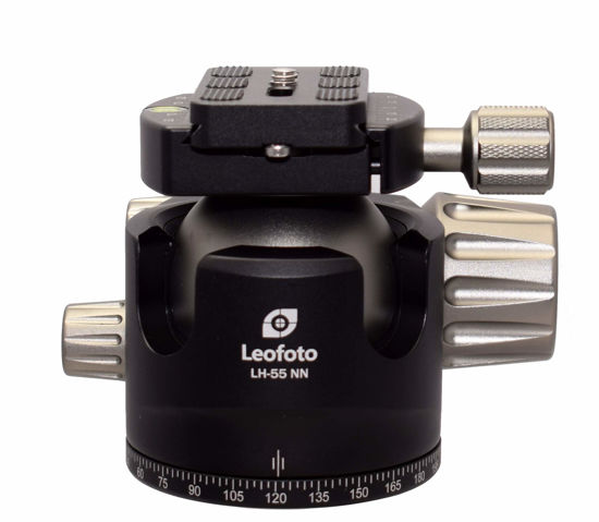 Picture of LEOFOTO No Neck LH-55 NN 55mm Low Profile Ball Head Arca Compatible w Independent Pan Lock