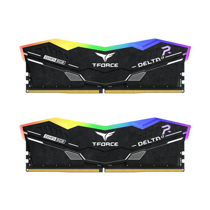 Picture of TEAMGROUP T-Force Delta Alpha RGB DDR5 Ram 32GB Kit (2x16GB) 6000MHz (PC5-48000) CL38 Intel XMP 3.0 & AMD Expo Compatible Desktop Memory Module Ram Black FF7D532G6000HC38ADC01