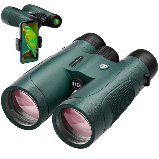 Picture of 15x52 HD Binoculars for Adults High Powered with Upgraded Phone Adapter - Large View Binoculars with Clear Low Light Vision - Lightweight Waterproof Binoculars for Hunting Bird Watching Travel Cruise