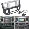 Picture of KUAFU Stereo Radio Double Din Dash Kit Compatible with 2006-2009 Dodge Ram Pickup Replacement for GNT56215007 Install Dash Bezel Silver Slate Gray