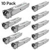 Picture of 10Pack 1.25G SFP Module 1000Base-SX Multimode LC Transceiver, 850nm MMF, 550m Range - Compatible with Cisco SFP-GE-S, Meraki MA-SFP-1GB-SX, Ubiquiti UF-MM-1G, Mikrotik, TP-Link, Netgear,Aruba and more