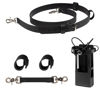 Picture of Firefighter Radio Strap and Holder Leather Bundle Set Includes Radio Holster, Strap, sway Strap, Cord Keepers