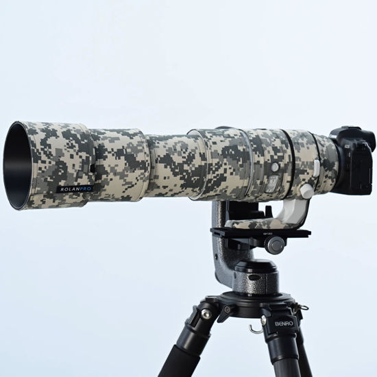 Picture of ROLANPRO Waterproof Lens Camouflage Coat for Canon RF 200-800mm F6.3-9 is USM Rain Cover Lens Protective Sleeve Case Clothing-#UCP Waterproof