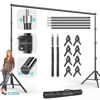 Picture of Julius Studio [Enhanced Heavy Duty] 12.5 x 10 ft. (W x H) Extra Large Adjustable Backdrop Stand Background Support, Metal Cap Head, Strong Stability No Shaking No Bending, Anti Slip Shoes, JSAG242