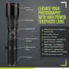 Picture of Big Mike’s High-Power 500mm/1000mm f/8 Manual Telephoto Lens for Nikon DSLR, Black