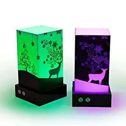 Picture of ZOCI VOCI Telepathy Lamp for Long Distance | Wi-Fi Enabled LED Lights (Set of 2) | Unique Gift for Families | App Based Easy one time Set-up, 200+ Colors to Play with (Christmas)