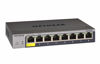 Picture of NETGEAR 8-Port Gigabit Ethernet Smart Switch (GS108T) - Managed, with 1 x PD Port, Optional Insight Cloud Management, Desktop or Wall Mount, Silent Operation, and Limited Lifetime Protection,Black