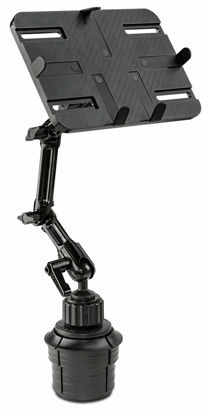 Picture of Mount-It! Premium Cup Holder Tablet Mount for Cars - Tablet ELD Mount - Heavy Duty Aluminum Tablet Mount For iPad, Galaxy, & Fire Tablets (MI-7320)