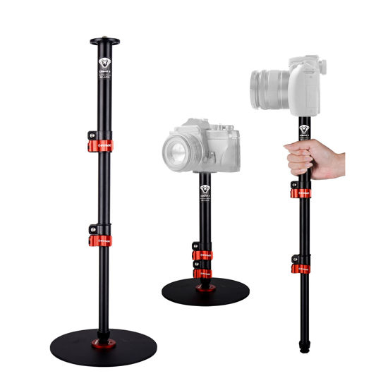 Picture of IFOOTAGE Round Base Monopod Cobra RB-A200, 22'' Table Top Video Monopod for Cameras, Payload 10KG/22LBS