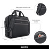 Picture of Solo New York Empire 17.3-Inch Laptop Briefcase, TSA Friendly, Black/Grey