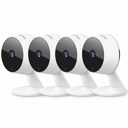 Picture of LaView Security Cameras 4pcs, Home Security Camera Indoor 1080P, Wi-Fi Cameras Wired for Pet, Motion Detection, Two-Way Audio, Night Vision, Phone App, Works with Alexa, iOS & Android & Web Access