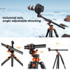 Picture of K&F Concept 90 inch/230cm Ultra High Camera Tripod,Horizontal Overhead Shooting Travel Tripods with Metal Ball Head 10KG Load Capacity,Detachable Monopod, for Indoor and Outdoor Use T254A7+BH-28L