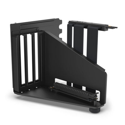 Picture of NZXT Vertical GPU Mounting Kit - AB-RH175-B1-175 mm PCIe 4.0x16 Riser Cable - GPU Holder - Sturdy Steel Bracket - Black