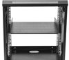 Picture of 2U Server Rack Shelf Rack Mount Tray 16" Deep for 19" Network Cabinet and Equipment Rack Universal Vented Rackmount Shelf Mounting Tray -2U,16" Deep，Weight Capacity 50lb，Black