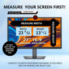 Picture of Halloive Computer Privacy Screen 27 inch, Removable 16:9 Aspect Ratio Widescreen Monitor,Eye Protection Anti Blue Light Slide Mount Tabs Cover for 27 Inch Anti Glare Screen Protector