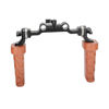 Picture of CAMVATE M6 Rosette Handle Grip Pair (Wood) for DLSR Camera Shoulder Rig - 2422