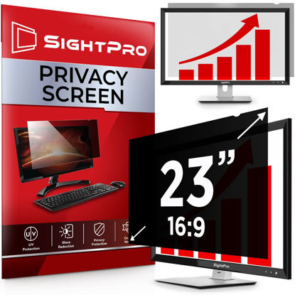 Picture of SightPro 23 Inch 16:9 Computer Privacy Screen Filter for Monitor - Privacy Shield and Anti-Glare Protector