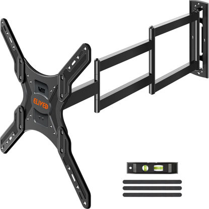 Picture of ELIVED Long Arm TV Wall Mount for Most 26-60 Inch TVs, 29.5 Inch Long Extension TV Mount Swivel and Tilt, Full Motion Wall Mount TV Bracket Fit Max VESA 400x400mm, Holds up to 77 lbs.