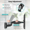 Picture of MOUNT PRO Dual Monitor Wall Mount for 2 Computer Screen up to 32 Inch, Gas Spring Double Monitor Arm Holds Up to 17.6lbs Each, Full Motion Adjustable Wall Monitor Mount, VESA Mount 75x75/100x100