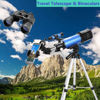 Picture of MaxUSee Travel Telescope with Backpack - 70mm Refractor Telescope & 10X50 HD Binoculars Bak4 Prism FMC Lens for Moon Viewing Bird Watching Sightseeing