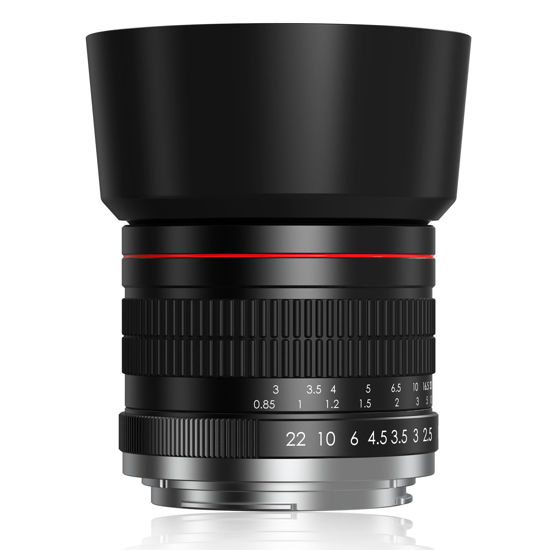 Picture of 85mm f1.8 Portrait Lens - F Lens for Nikon, Medium Telephoto Lenses Manual Camera Lenses for Nikon D3500 D850 D7500 D5600 D3400 D500 D7200 D5500 D750 D810 D3300 D5300 D610 D7100 D5200 D600 D3200 etc