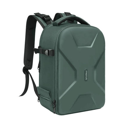 Picture of MOSISO Camera Backpack, DSLR/SLR/Mirrorless Photography Camera Bag Full Open Waterproof Hardshell Case with Insert&Tripod Holder&Laptop Compartment Compatible with Canon/Nikon/Sony, Emerald Green