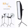 Picture of K&F Concept 86.6 inch/2.2m Light Stand with Storage Bag, Aluminium Photography Tripod for Reflectors, Softboxes, Flash, Strobe Lights, Umbrellas, Compact Lightweight Light Tripod