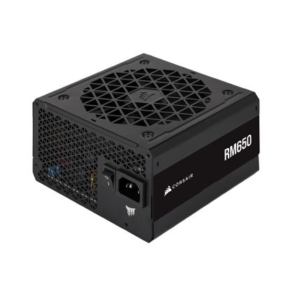 Picture of CORSAIR RM650 80 Plus Gold Fully Modular Low-Noise ATX 650 Watt Power Supply - NA - Black