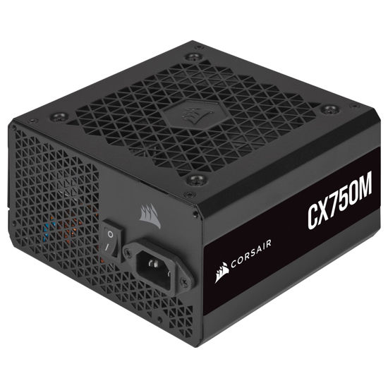 Picture of CORSAIR CX750M 80 PLUS Bronze Semi-Modular Low-Noise ATX 750 Watt Power Supply - NA - Black