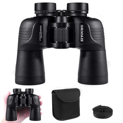 Picture of ZIYOUHU Binoculars DE10x50 HD High Binoculars for Adults and Kids,Compact Binoculars with Low Light Night Vision,Paul Large Objective Telescope Patrol Mirror for Bird Watching,Hunting