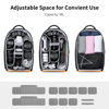 Picture of K&F Concept Camera Backpack for Photographers Large Waterproof Photography Camera Bag with Laptop/Tripod Compartment for Men Women Black Orange