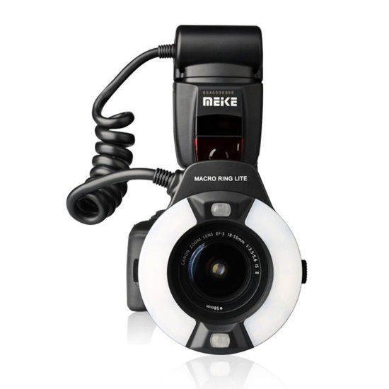 Picture of Meike MK-14EXT LED E-TTL Macro Ring Flash For Canon 5D II III 6D 7D 60D 70D 700D SLR Camera with 7 Adapter Ring