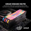 Picture of Corsair VENGEANCE RGB PRO DDR4 32GB (2x16GB) 3600MHz CL18 Intel XMP 2.0 iCUE Compatible Computer Memory - Black (CMW32GX4M2D3600C18)