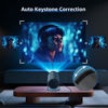 Picture of aubor Mini Projector with Android TV 11.0, Support 1080P Smart Portable Projector with 5G WiFi and Bluetooth, 10000 Lumen，Auto Keystone Correction, Premium 360 Sound, 40"-130" Screen Video Projector