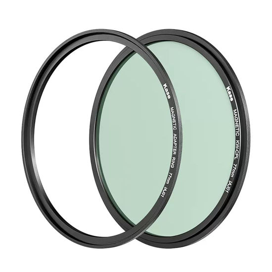 Picture of Kase 58mm Wolverine Magnetic Circular Polarizer Camera Lens Filter CPL with Lens Adapter Ring, Shockproof Tempered Optical Glass & HD Multi Coated Polarizing Filter