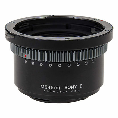 Picture of Fotodiox Pro IRIS Lens Mount Adapter Compatible with Mamiya 645 AF/AF-D Lenses to Sony E-Mount Cameras