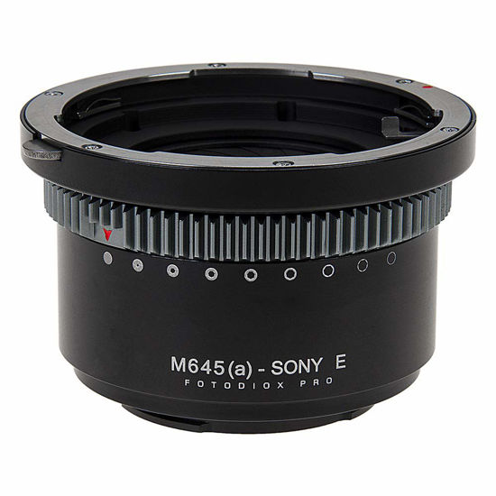 Picture of Fotodiox Pro IRIS Lens Mount Adapter Compatible with Mamiya 645 AF/AF-D Lenses to Sony E-Mount Cameras