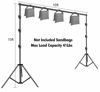 Picture of HYJ-INC 10 x 10Ft Photo Video Studio Heavy Duty Adjustable Muslin Backdrop Stand Background Support System Kit for Photography with Carrying Bag，4 Pcs Spring Clamps