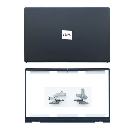 Picture of LTPRPTS Replacement Laptop LCD Back Cover Top Case Rear Lid with Hinges and Front Bezel Frame for Dell Inspiron 15 3510 3511 3515 00WPN8 0WPN8 09WC73 9WC73 AP3LE000901